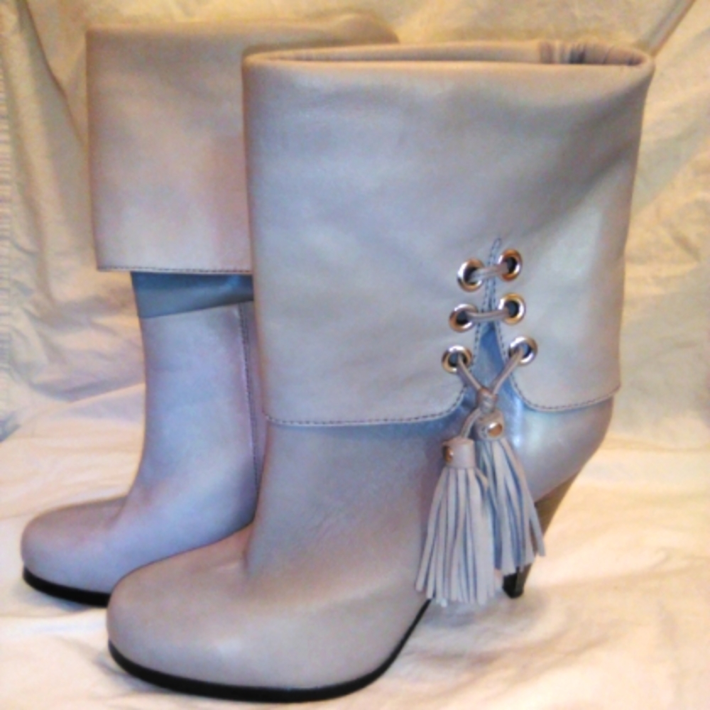 Coach tassel heel boots 7.5